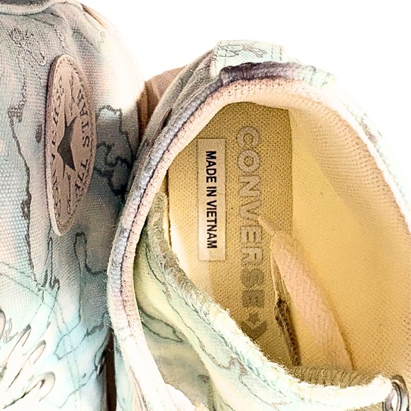 CONVERSE High Top Sneakers Chuck Taylor All Star Light Blue White Womens SZ 7 - Picture 10 of 11